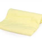 ملحفه کشدوز یک نفره عرض 120 بروجرد ساده رنگ لیمویی