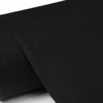 پارچه مانتو شلواری 100% پنبه عرض 150 بروجرد ساده رنگ مشکی کد 1370