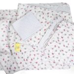 ست لحاف کودک و نوزادی هفت تکه بروجرد طرح رايلين رنگ صورتی