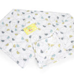 ملحفه روانداز نوزادی بروجرد طرح رايلين رنگ زرد