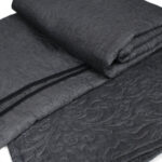 ست روتختی التراسونیک یک نفره دو تکه بروجرد طوسی تیره کد 0100