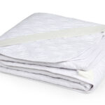 محافظ تشک التراسونيک معمولی یک نفره عرض 120 بروجرد ساده رنگ سفید 084801