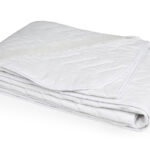 محافظ تشک پنبه دوز معمولی دو نفره عرض 180 بروجرد ساده رنگ سفید w84801