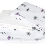 کاور تمام ست یک نفره سه تکه 90 بروجرد طرح اسکارلت 1 رنگ بنفش