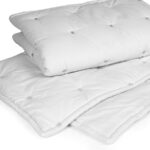 ملحفه روبالشی گلدوزی قاب دار دو تکه 70*50 بروجرد طرح دوخت مایا رنگ طوسی روشن کد 0070