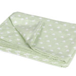 ملحفه روانداز نوزادی بروجرد طرح قلب رنگ سبز