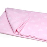 ملحفه روانداز نوزادی بروجرد طرح لئو رنگ صورتی