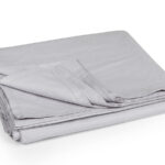 ملحفه روانداز يك نفره بروجرد طرح ساده رنگ طوسی روشن