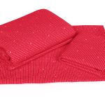 ملحفه نیم ست دو نفره سه تکه عرض 180 بروجرد طرح تیامو رویه رنگ قرمز