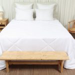 لحاف تک بزرگسال دو نفره 160 بروجرد ساده رنگ سفید