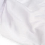 پارچه لباسی پلی استر ویسکوز بروجرد عرض 90 طرح ساده رنگ سفید