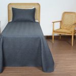 ست روتختی یک نفره دو تکه بروجرد طرح اولتراآدا رنگ سرم طوسی