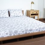 ملحفه نیم ست دو نفره سه تکه عرض 160 بروجرد طرح عاطو1 یکتا2 رنگ 01