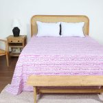 ملحفه رو انداز دو نفره بروجرد طرح پولاد رنگ 01