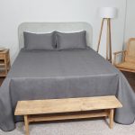 ست روتختی اولترادیاکو دو نفره سه تکه بروجرد رنگ طوسی روشن