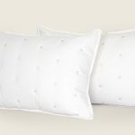 ملحفه روبالشی گلدوزی قاب دار دو تکه 70*50 بروجرد طرح دوخت نلا رنگ شیری