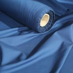 پارچه لباسی پلی استر ویسکوز عرض 150 بروجرد طرح ساده رنگ آبی نفتی کد 0630