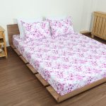 ملحفه نیم ست دو نفره سه تکه عرض 180 بروجرد طرح نارسیس رنگ 02