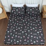 ملحفه نیم ست دو نفره سه تکه عرض 160 بروجرد طرح مینگو رنگ 01