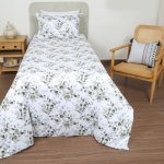 کاور تمام ست زیپ خور یک نفره سه تکه 90 بروجرد طرح نارسیس رنگ 01