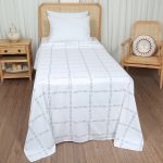 ملحفه روانداز يك نفره بروجرد طرح پرتو رنگ 08