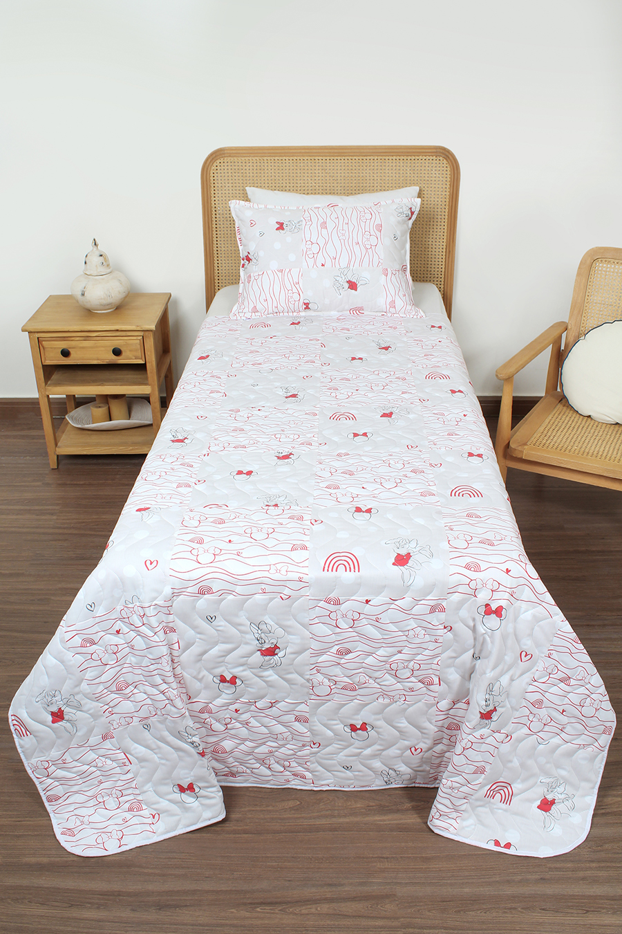 ست رو تختی نبه دوز یک نفره چهل تیکه دو تکه یک کالیته 992102 یک طرح رنگ بامشی1 2225 رنگبندی 04درجه یک (3)