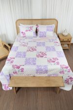 ست روتختی پنبه دوز دو نفره سه تکه بروجرد چهل تکه طرح نیروانا رنگ 05